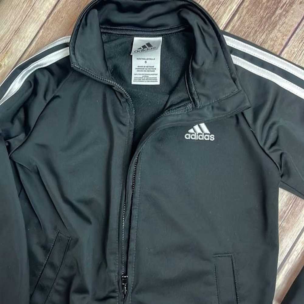 Adidas Adidas zippered jacket - black size 6 kids - image 3