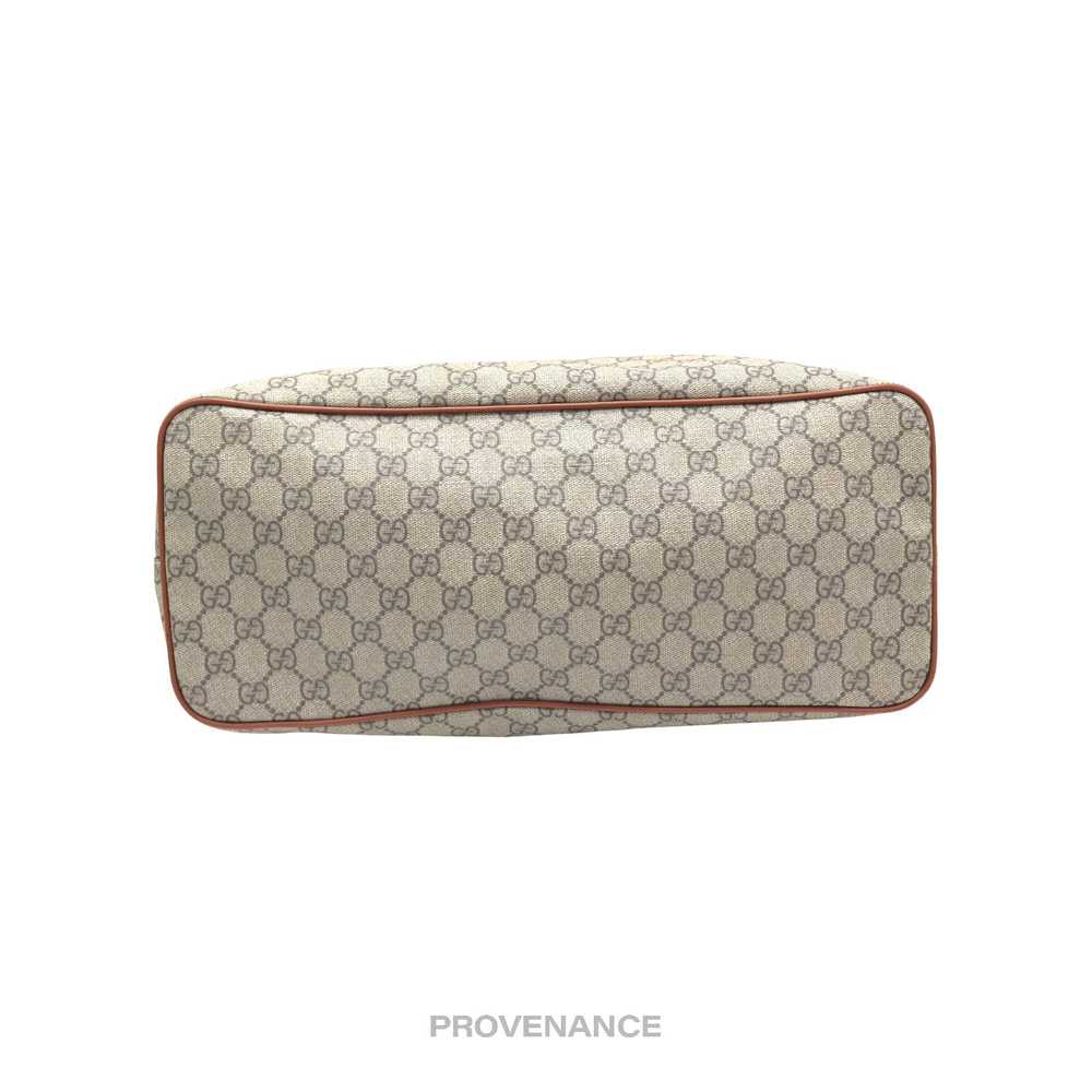 Gucci 🔴 Gucci Tote Bag - GG Supreme Canvas Brown - image 3