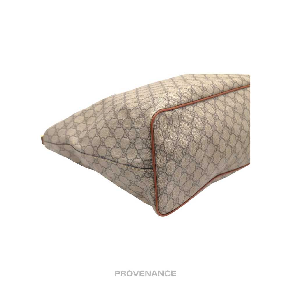Gucci 🔴 Gucci Tote Bag - GG Supreme Canvas Brown - image 4
