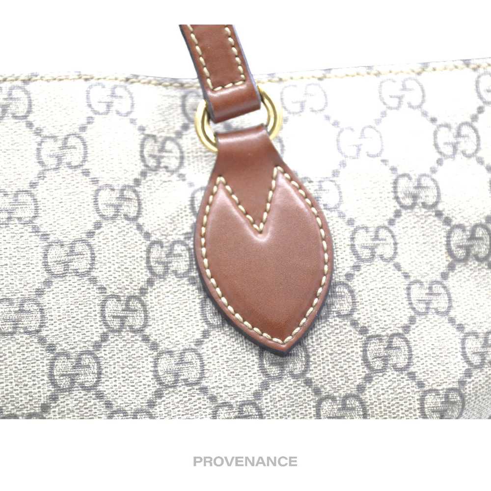Gucci 🔴 Gucci Tote Bag - GG Supreme Canvas Brown - image 8