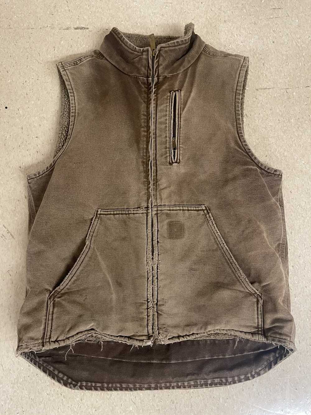Carhartt Vintage Distressed Carhartt Vest - image 1