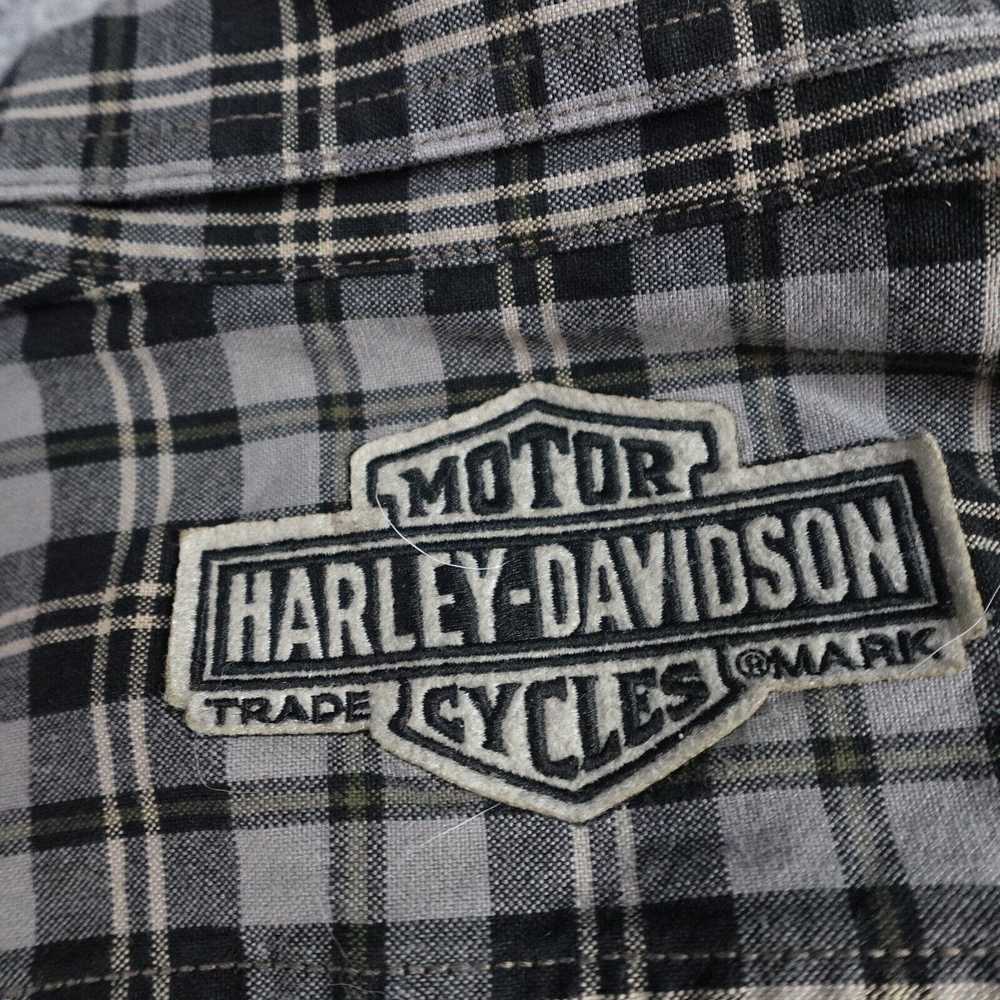 Harley Davidson Harley Davidson Flannel Shirt M G… - image 6