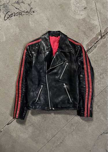 Vintage 1980’ Stripped Leather Jacket - image 1
