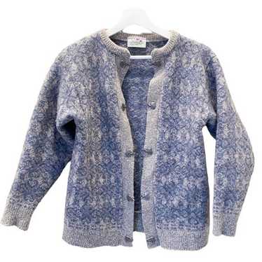 Nordic made in Scotland wool cardigan sweater - image 1