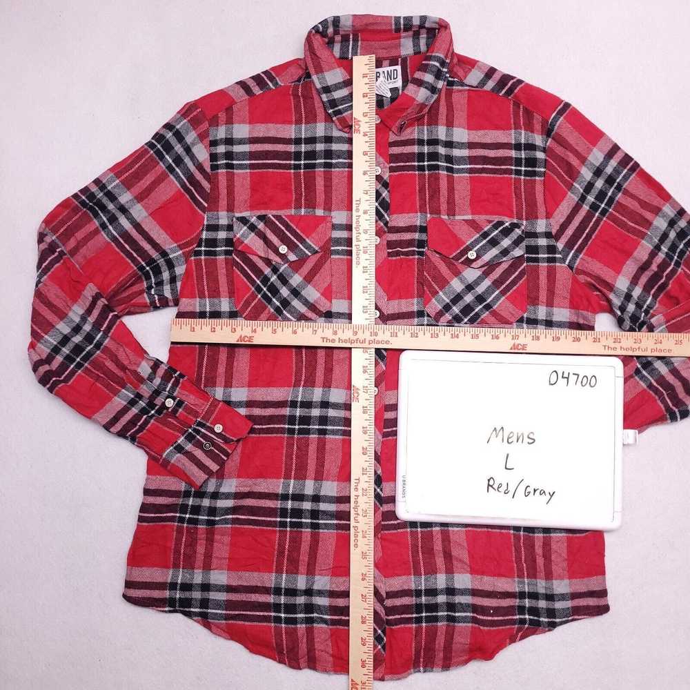 Haband Haband Madras Flannel Button Up Shirt Mens… - image 6