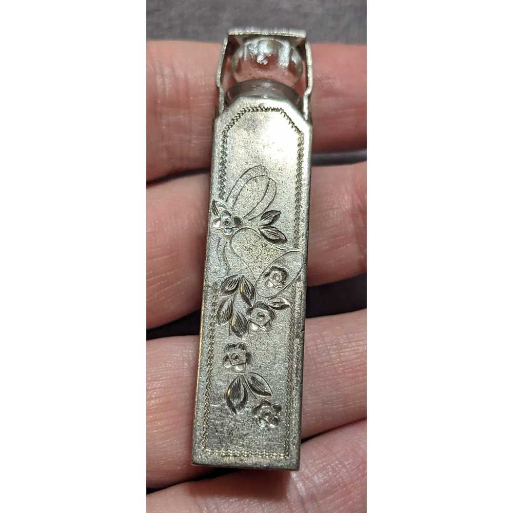 Other Vintage Wells Sterling Floral Perfume Bottl… - image 3