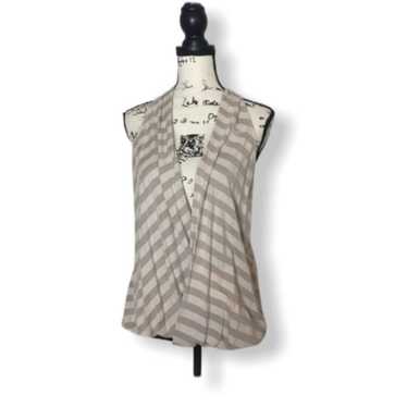 Other Ella Moss striped open front draped top - image 1