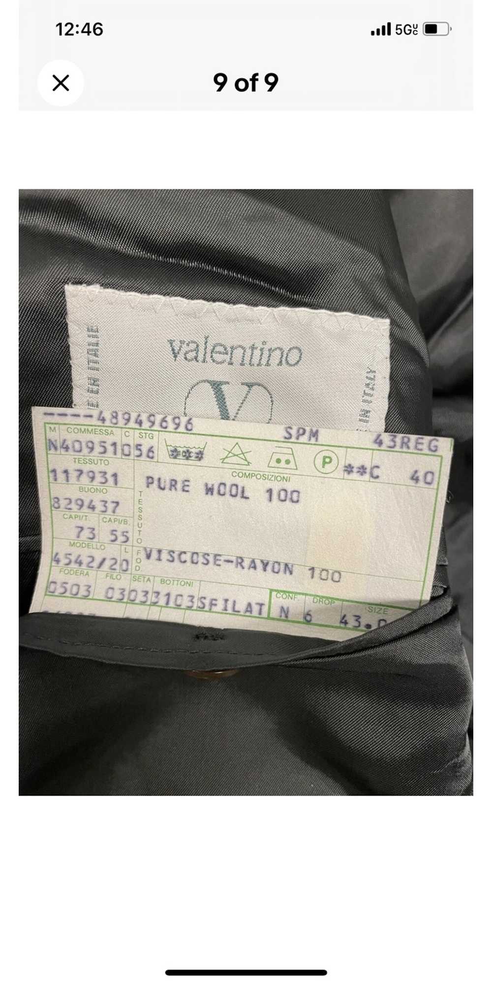 Valentino × Vintage Vintage Double Breasted Wool … - image 9