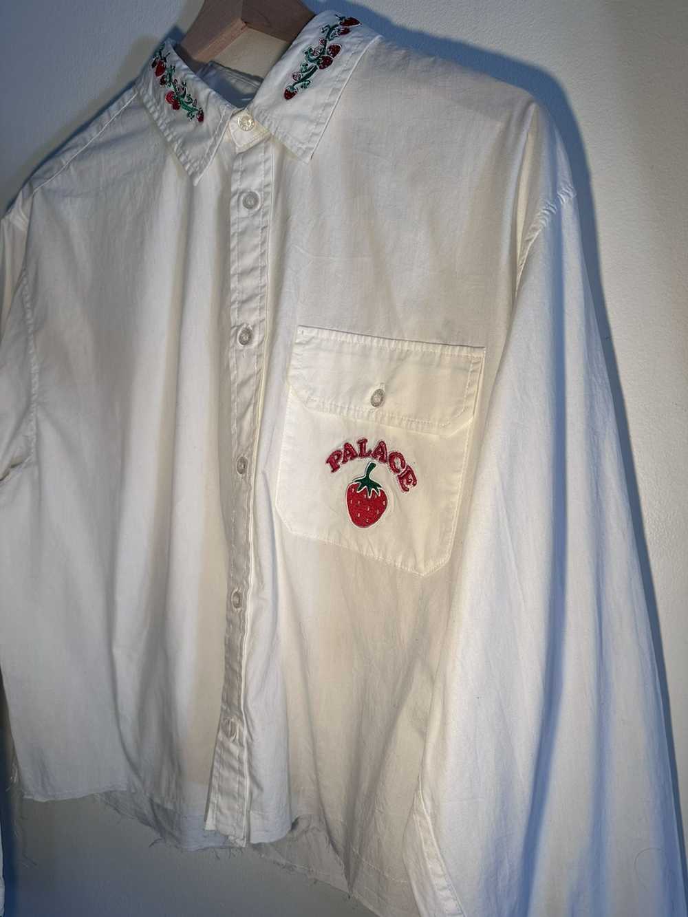 Streetwear Palace Cropped Strawberry Button Up - image 2
