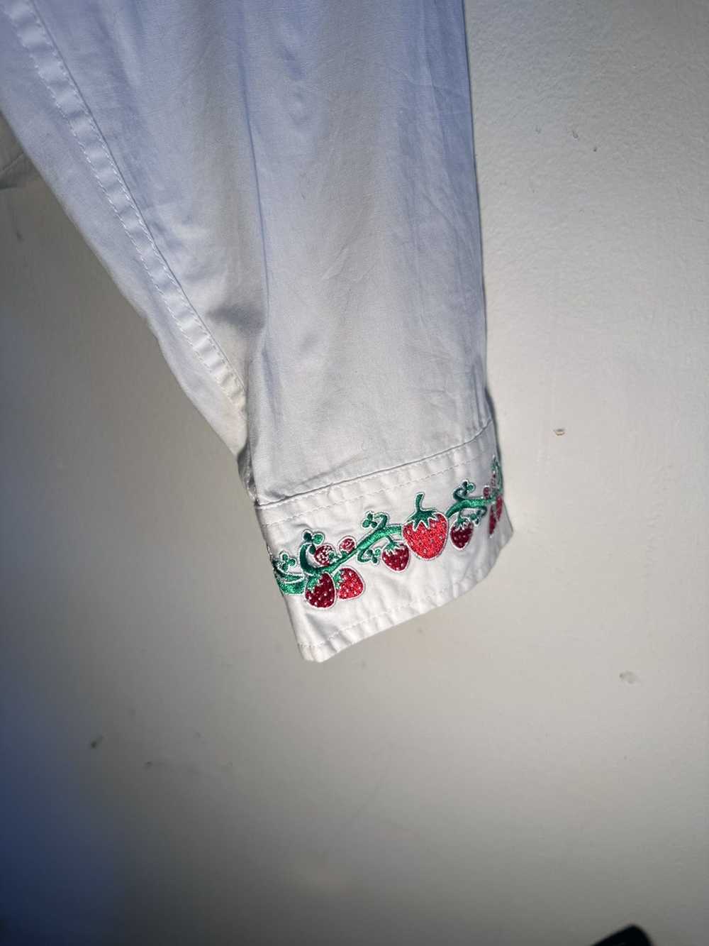 Streetwear Palace Cropped Strawberry Button Up - image 5