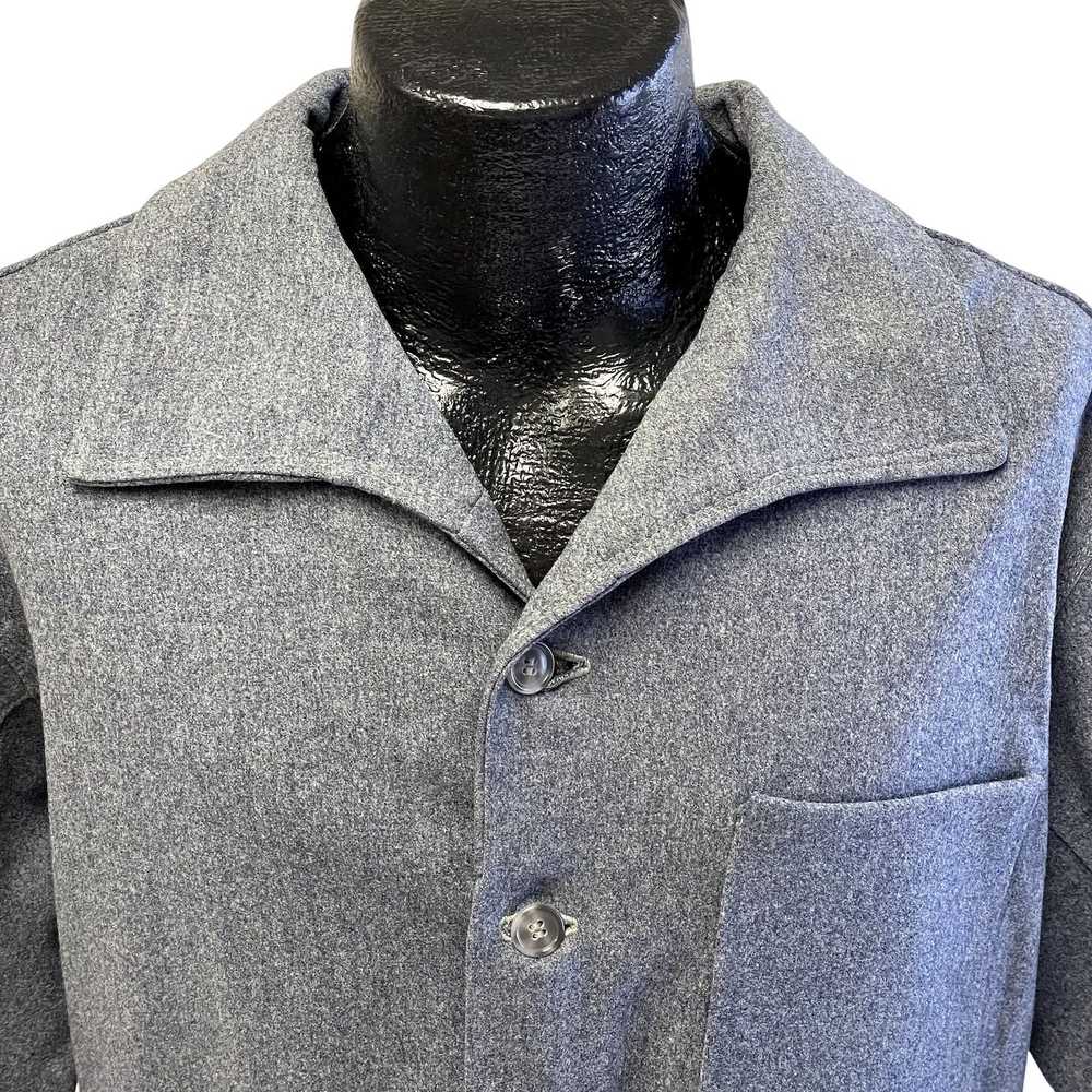 Unkwn 50's Gray HEAVY WOOL Military LUMBERJACK Fi… - image 2