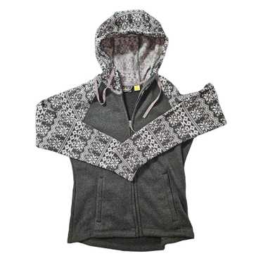 Cabelas Cabela's Olive Green Fair Isle Hooded Swea