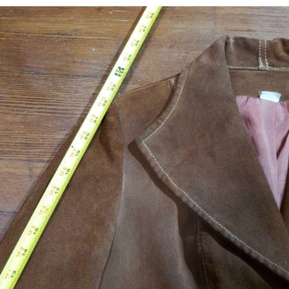 Vintage Leather Coat Jacket 70’s Boho Dream - image 3