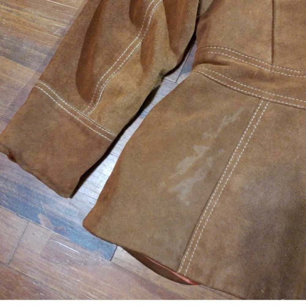 Vintage Leather Coat Jacket 70’s Boho Dream - image 5