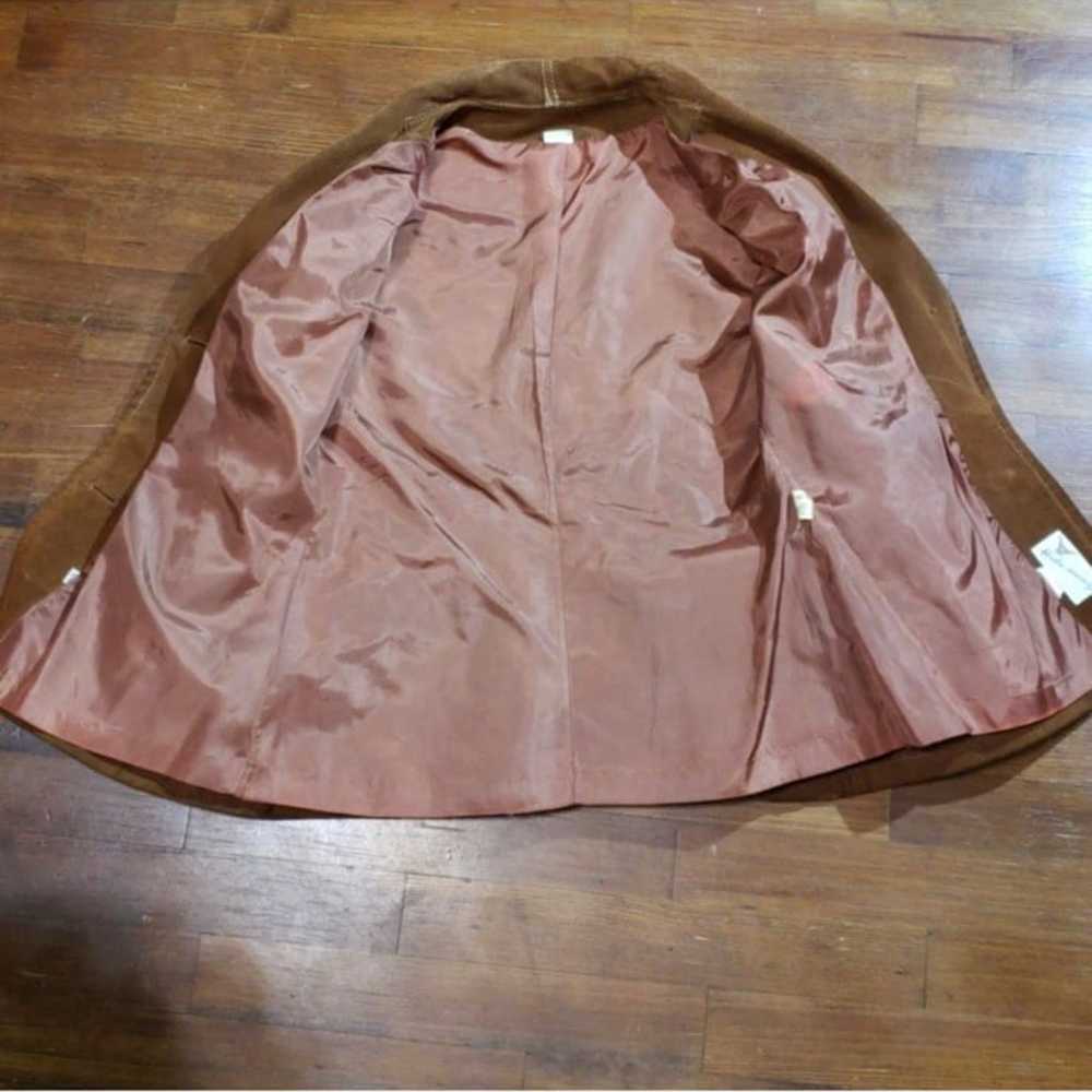 Vintage Leather Coat Jacket 70’s Boho Dream - image 7