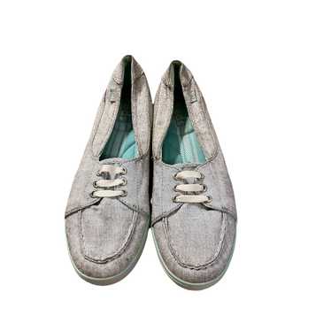 Keds KEDS Metallic Silver Slip On Loafers - image 1