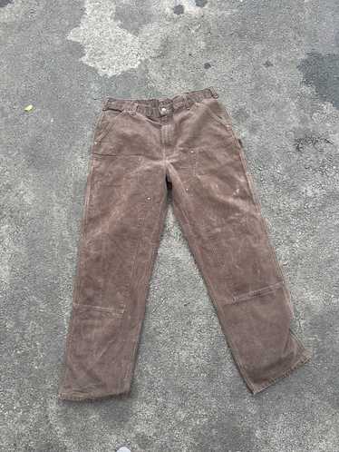 Carhartt Vintage Brown faded distressed Double Kn… - image 1