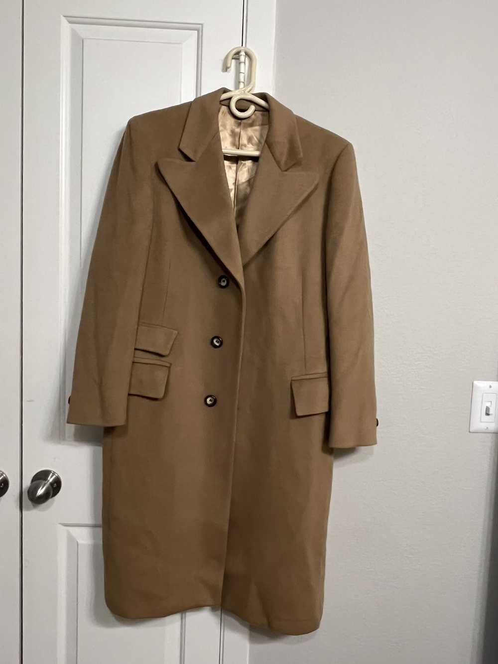 Vintage Geoffrey Beene wool Cashmere trench coat - image 2