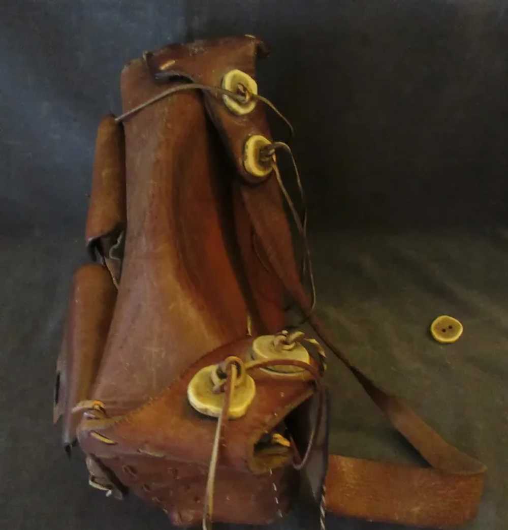Hade Made Saddlebag Style Leather Purse with Matc… - image 10