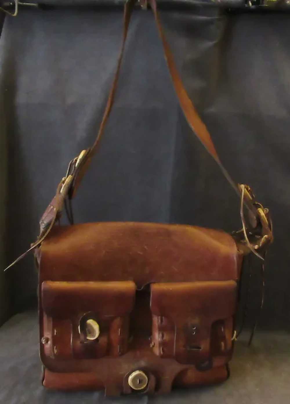 Hade Made Saddlebag Style Leather Purse with Matc… - image 2