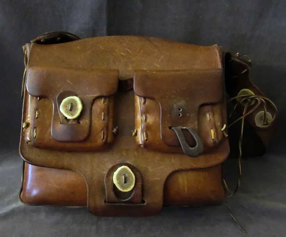 Hade Made Saddlebag Style Leather Purse with Matc… - image 3