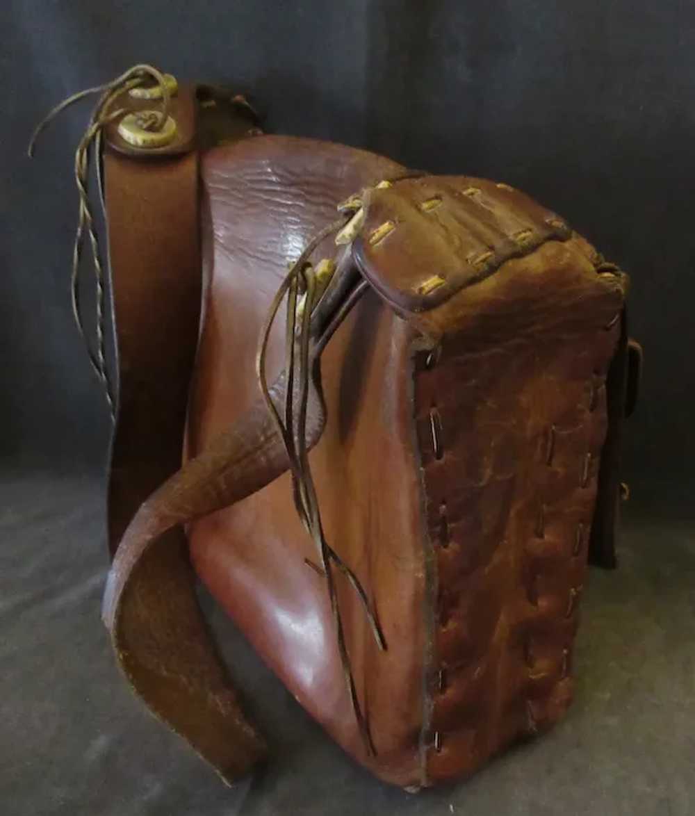 Hade Made Saddlebag Style Leather Purse with Matc… - image 5