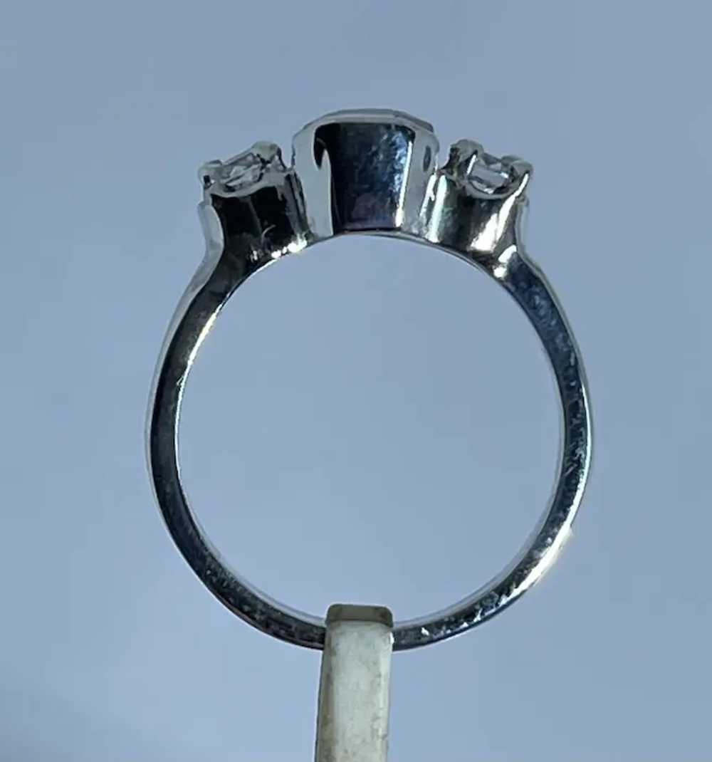 14k Pink Tourmaline and Sapphire Ring, free resize - image 6