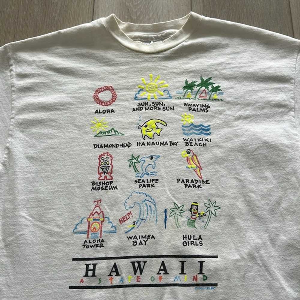 Vintage 90s Hawaii Tourist Short Sleeve Shirt - image 1