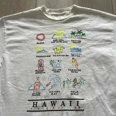 Vintage 90s Hawaii Tourist Short Sleeve Shirt - image 1