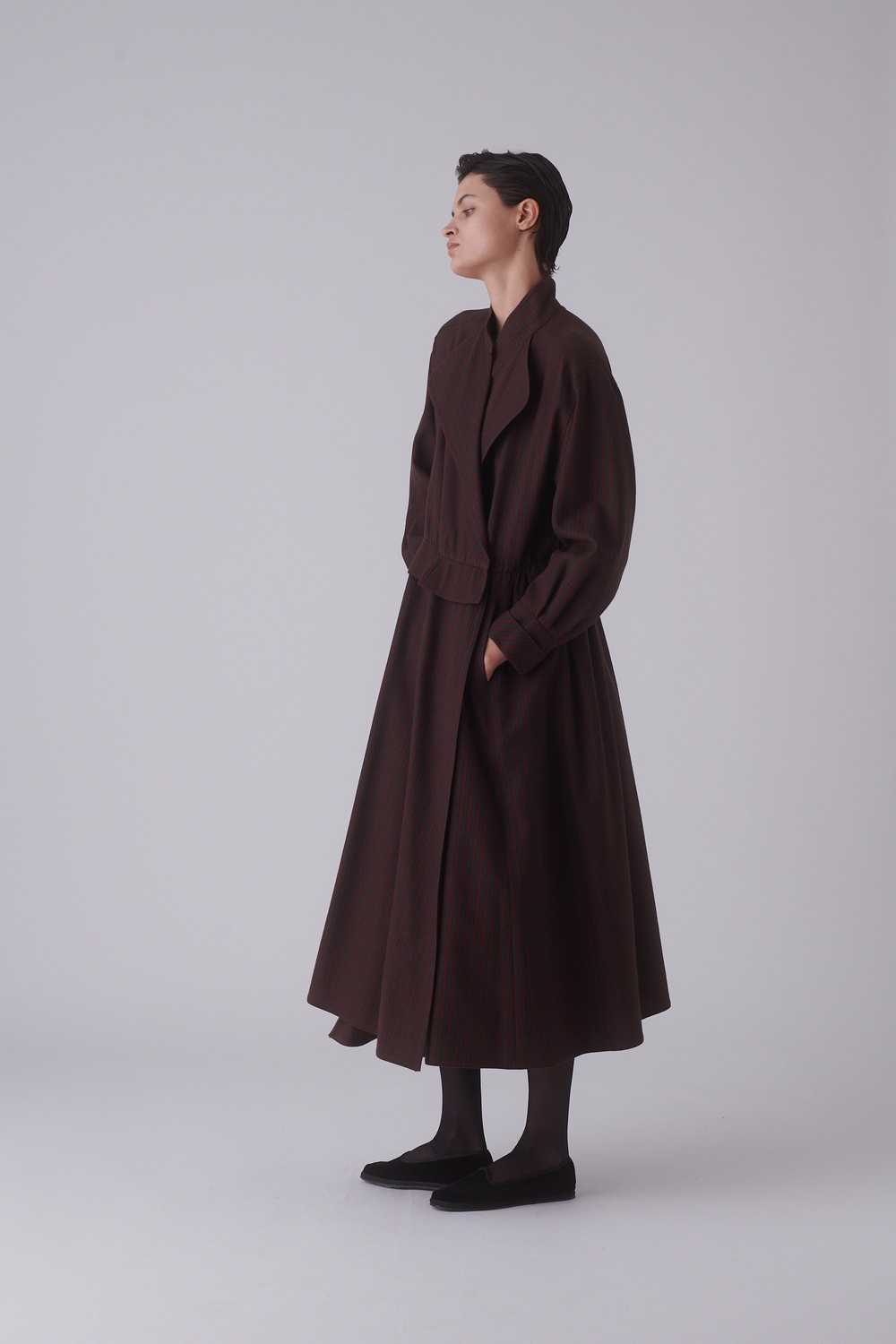 Chloé Pinstripe Wool Coat - image 3