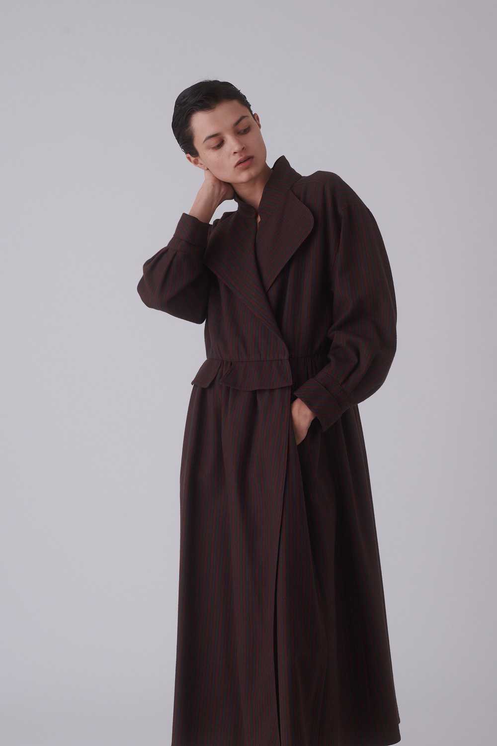Chloé Pinstripe Wool Coat - image 4