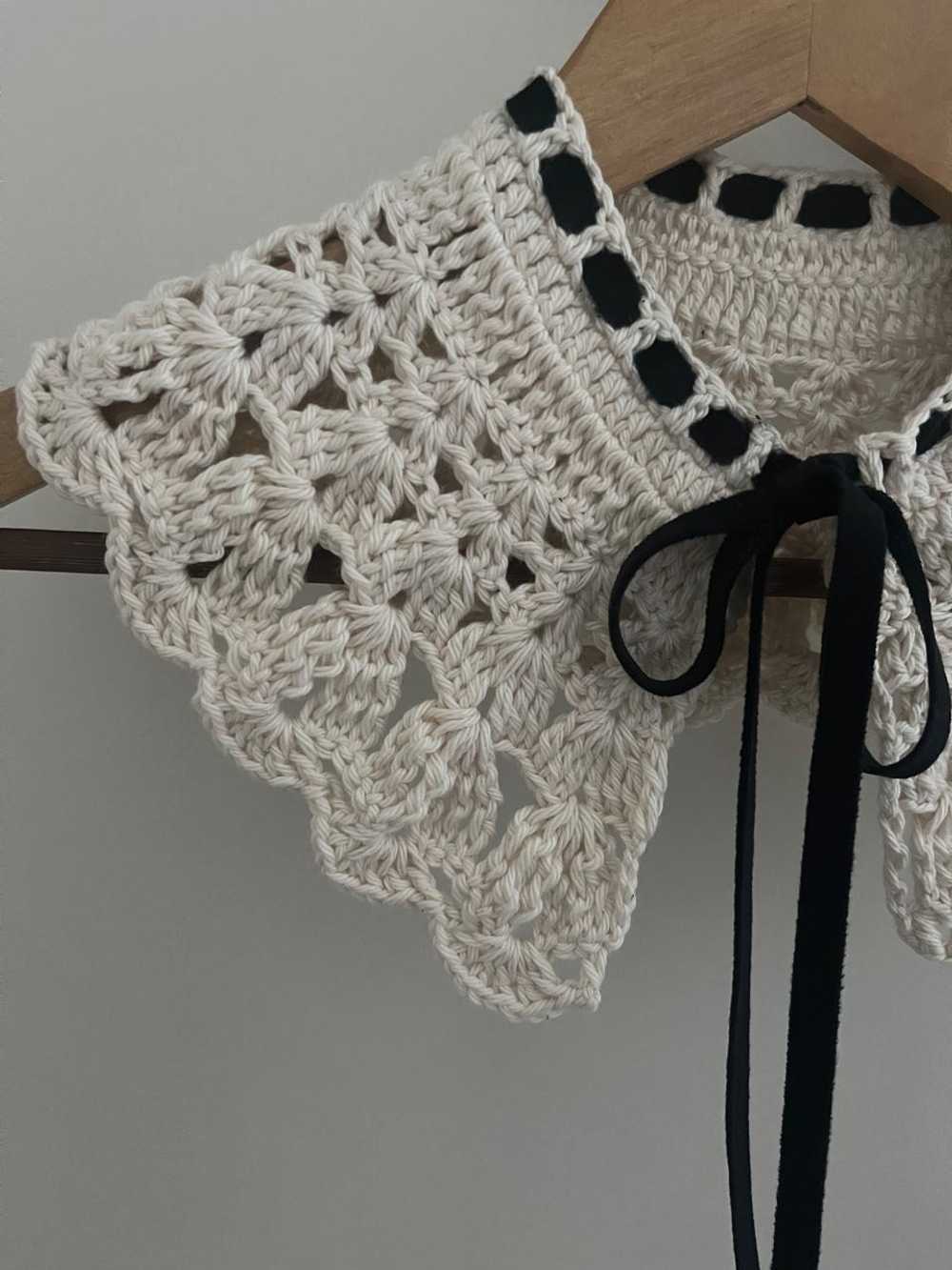 Handmade Crochet cotton lace collar | Used,… - image 2
