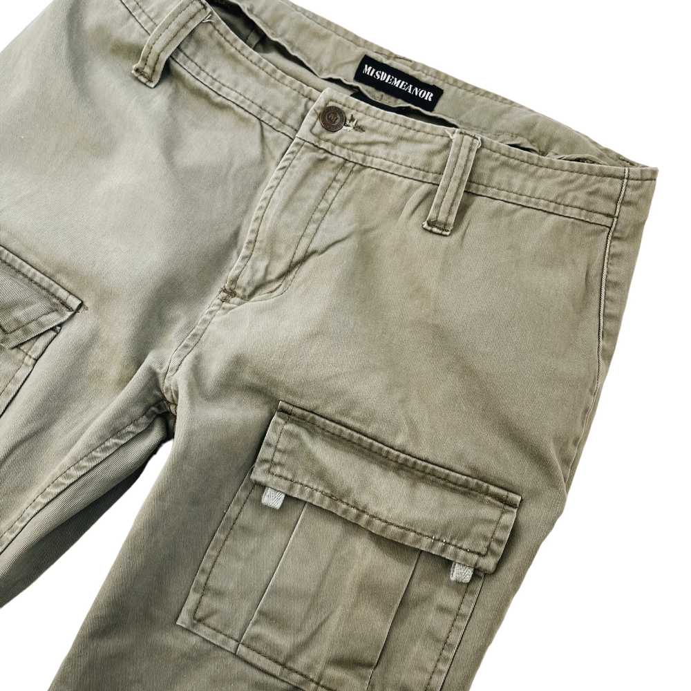 Army Green Cargo Flare Pants (L) - image 2