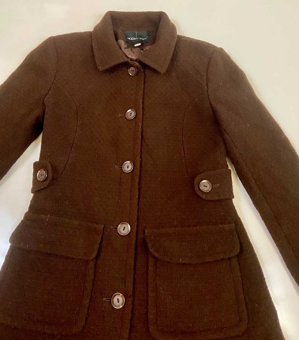 Moda international brown coat - image 4