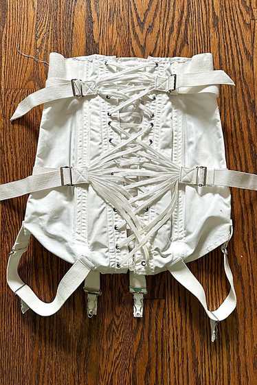 Vintage CAMP corset/girdle Size 36, Model 188. Boning  thoracolumbar/lacing/snaps