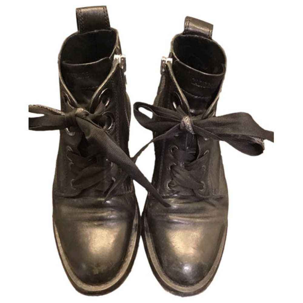 Zadig & Voltaire Laureen Roma leather biker boots - image 1
