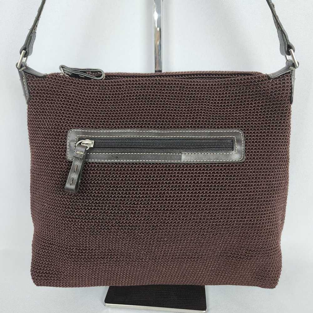 The Sak Crochet Shoulder Bag Stitched Strap Brown… - image 2