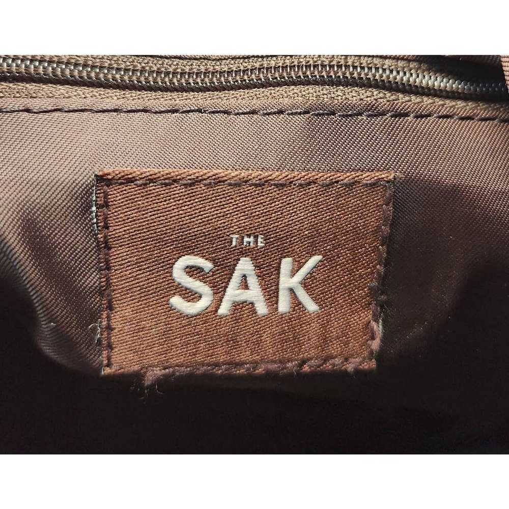 The Sak Crochet Shoulder Bag Stitched Strap Brown… - image 8