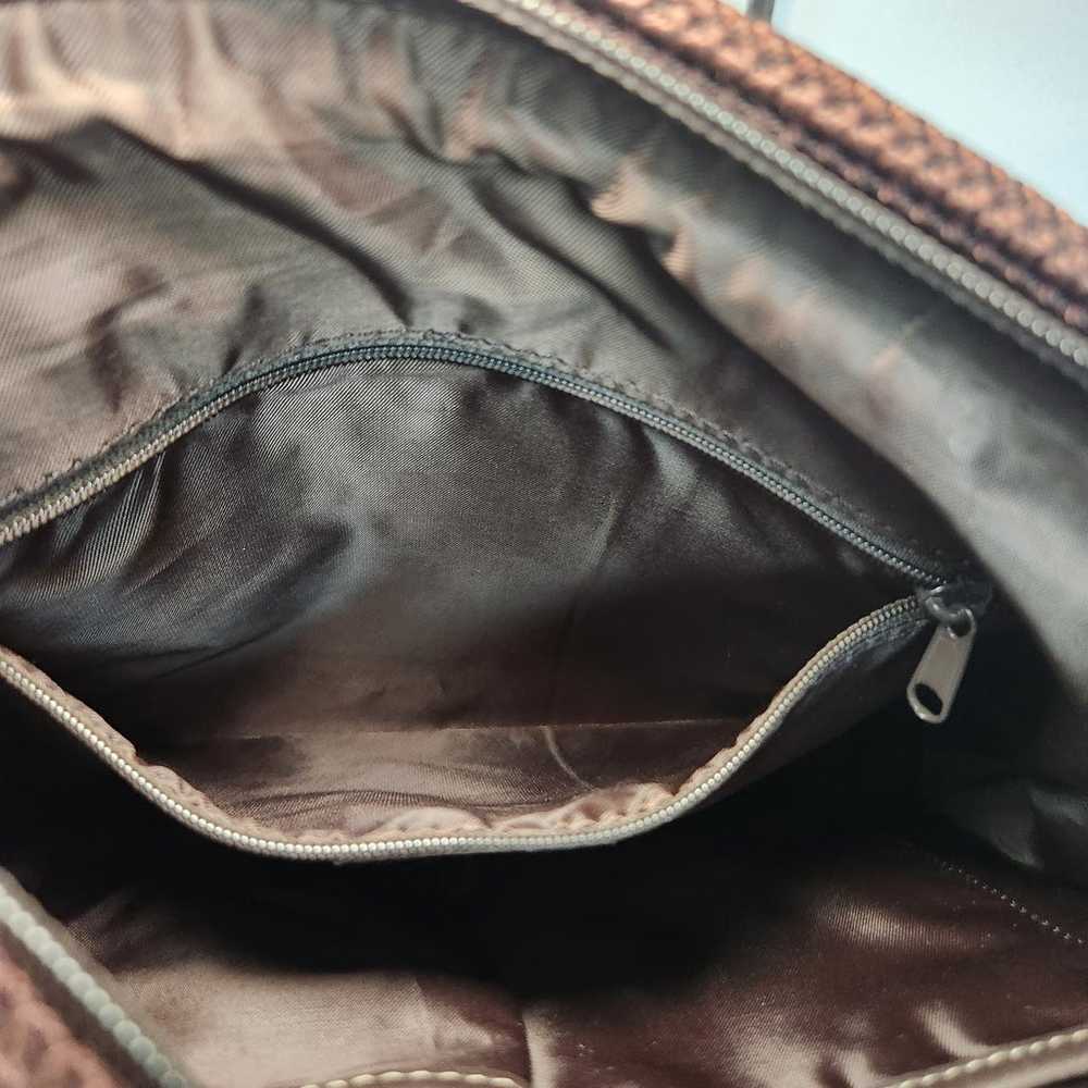The Sak Crochet Shoulder Bag Stitched Strap Brown… - image 9