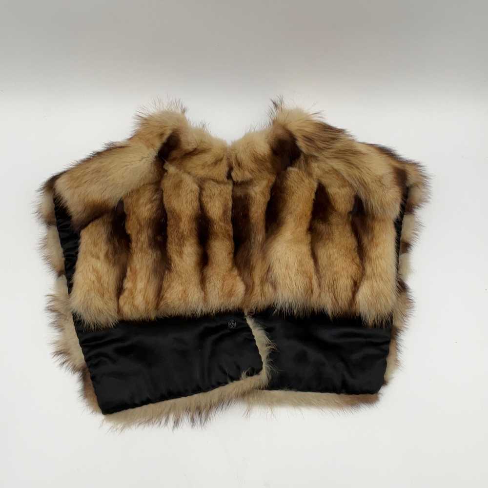 Womens Brown Black Faux Fur Fashionable Winter Ne… - image 3