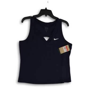 Nike NWT Womens Blue Dri-Fit Sleeveless V-Neck Pu… - image 1