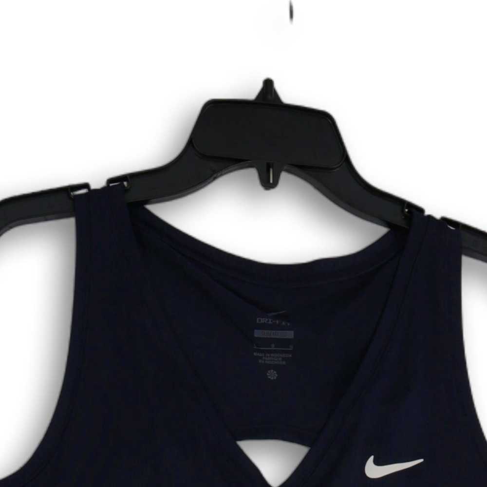 Nike NWT Womens Blue Dri-Fit Sleeveless V-Neck Pu… - image 3