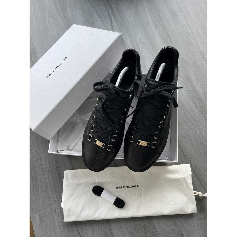 Balenciaga Arena leather low trainers - image 3
