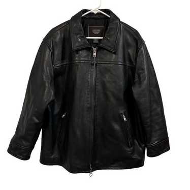 Coach Men's Leather Jacket (Black) - Gem