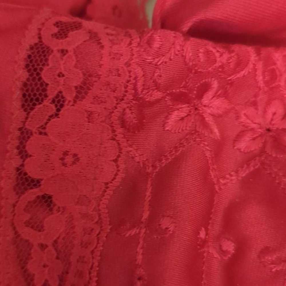 Vintage Rikki New York magenta silky nightgown - image 7