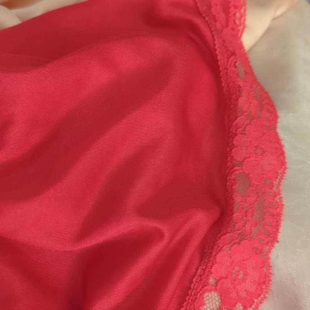 Vintage Rikki New York magenta silky nightgown - image 8