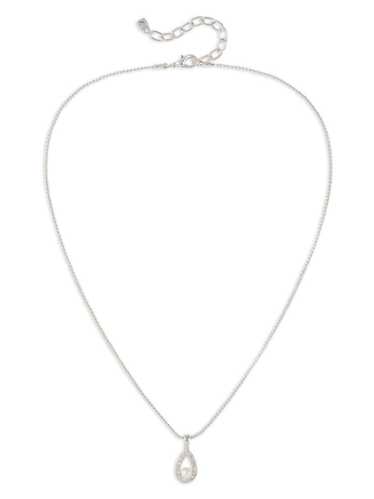 Nina Ricci 1990s pre-owned rhodium-plated necklac… - image 1