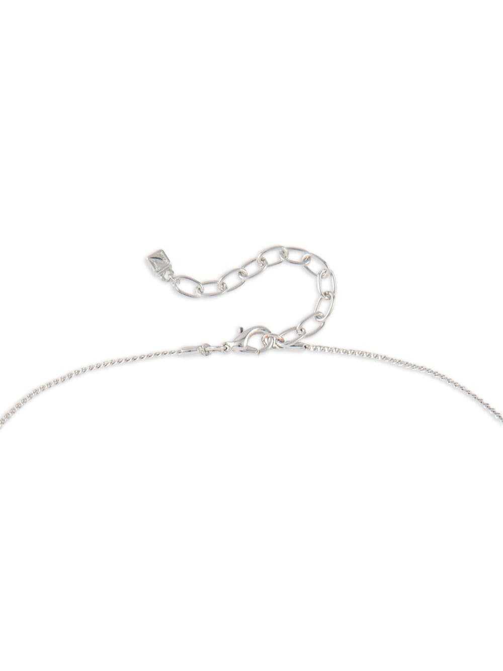 Nina Ricci 1990s pre-owned rhodium-plated necklac… - image 2