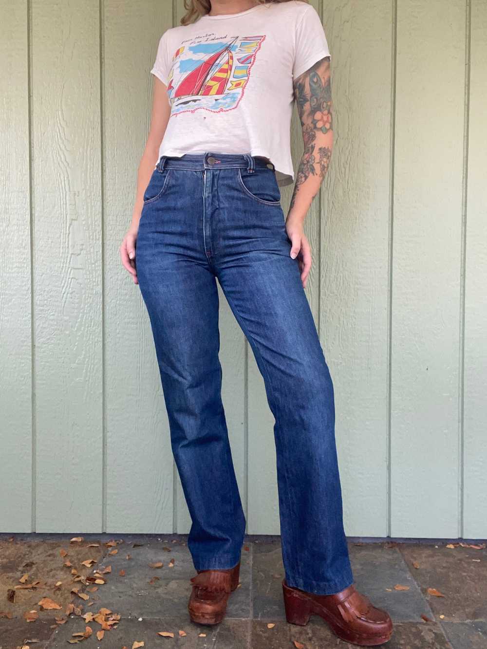 1980s Halston III Straight Leg Jeans - image 3