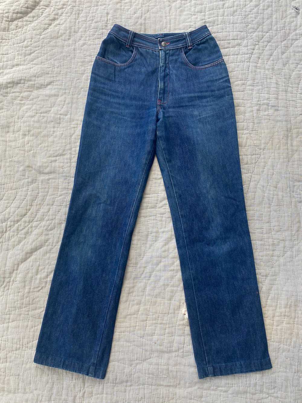 1980s Halston III Straight Leg Jeans - image 7